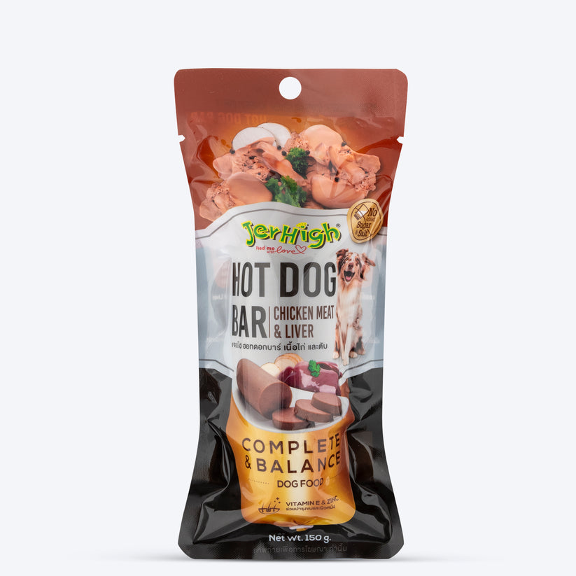 Jerhigh Dog Snacks Hot Dog Liver 150 gms