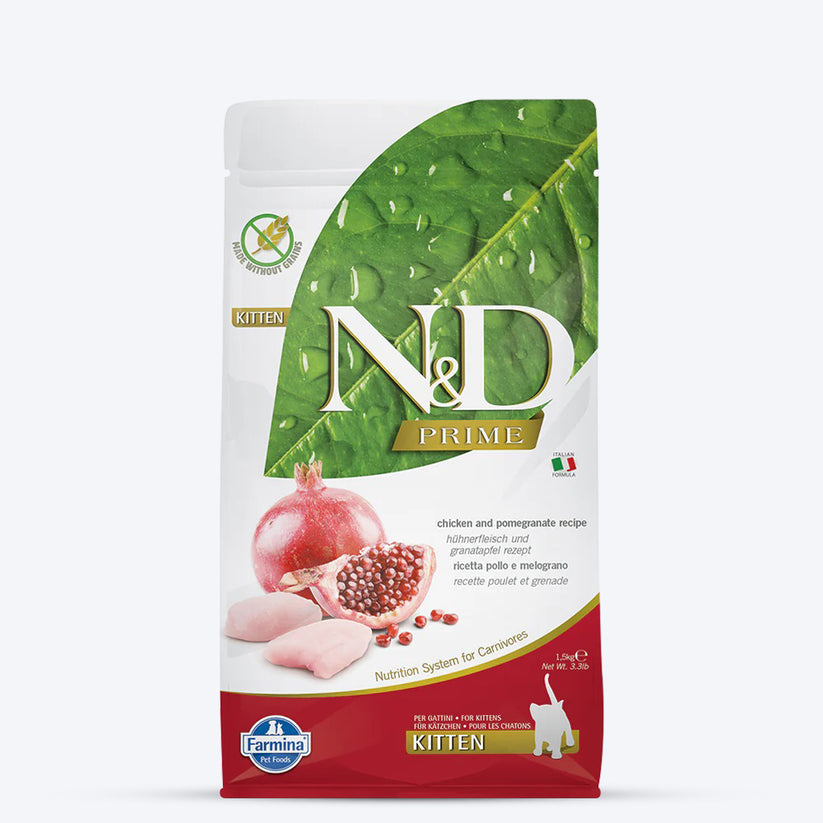 Farmina N&D Chicken & Pomegranate Grain Free Dry Kitten Food