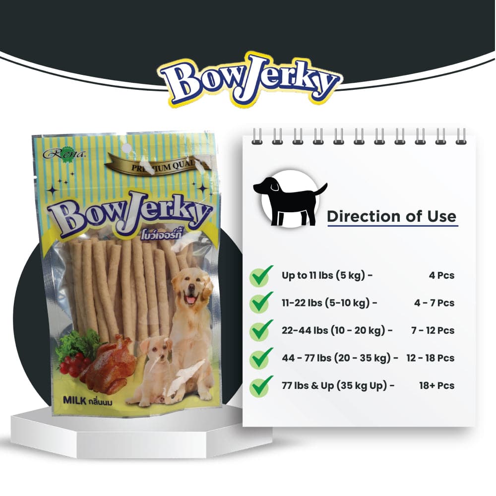 Rena Bow Jerky Milky Dogs Treat