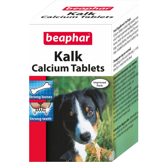 Beaphar Kalk Calcium Tablets Supplements for Dogs