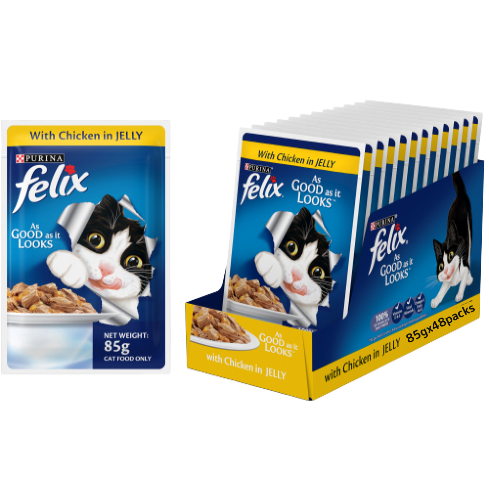 Purina Felix Chicken with Jelly Adult Cat Wet Food