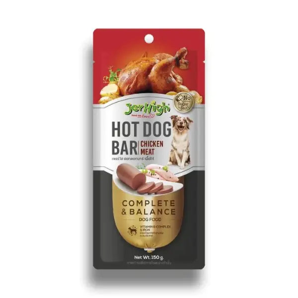 Jerhigh Dog Snacks Hot Dog Chicken 150 gms