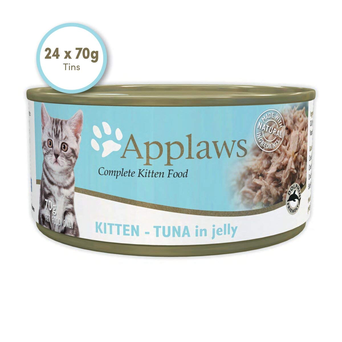 APPLAWS Natural Fillet Tuna Kitten Wet Food 70 GM CAN