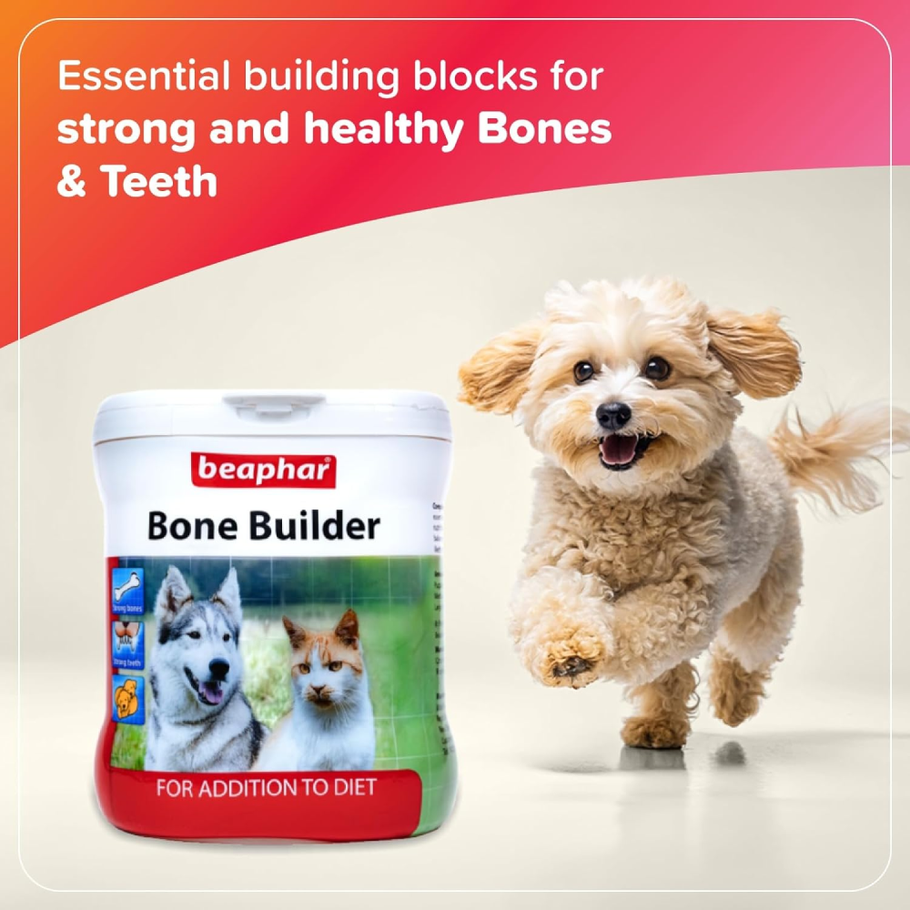 Beaphar Bone Builder Calcium Dog & Cat Supplement 400g