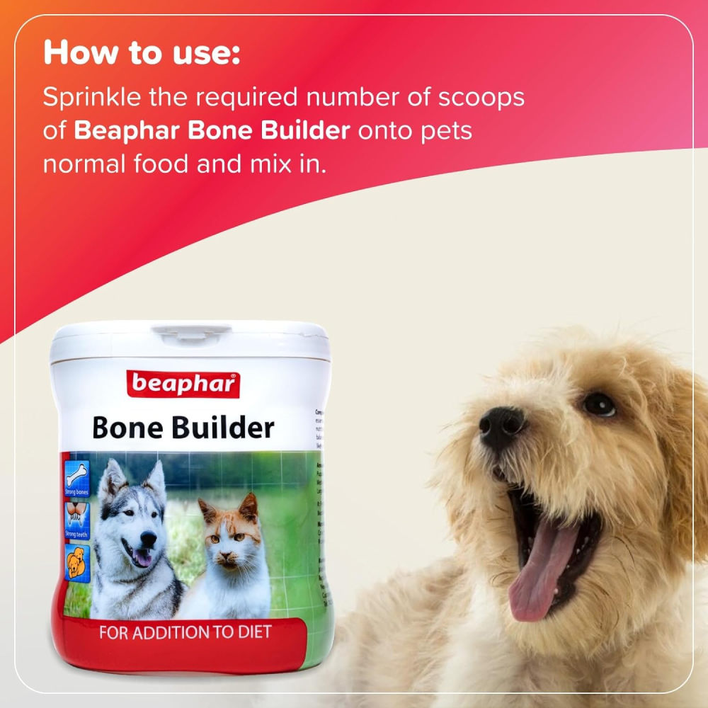 Beaphar Bone Builder Calcium Dog & Cat Supplement 400g