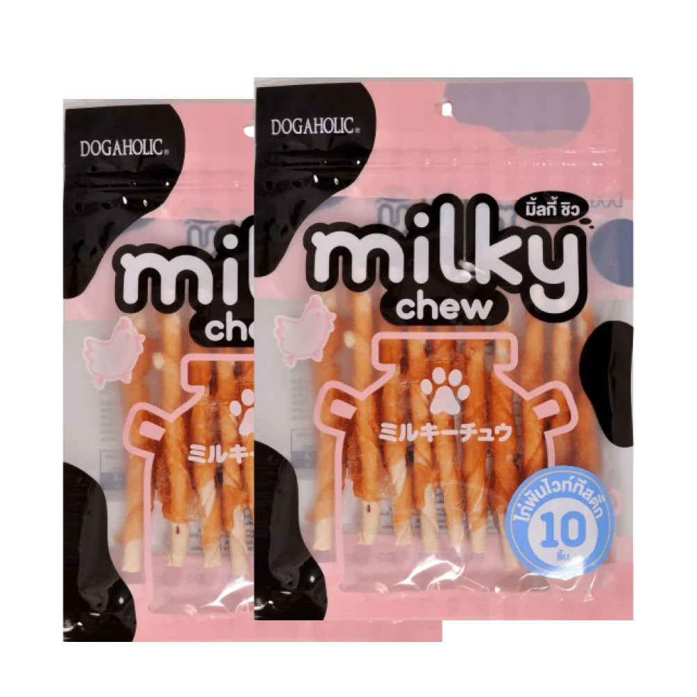 Dogaholic Milky Chew Chicken Stick Style Dog Treat