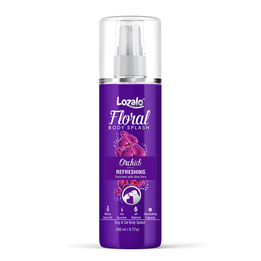 Lozalo Floral Orchid Refreshing Body Splash for Dogs & Cats 200 ml
