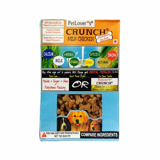 Pet Lovers Crunch Chicken & Milk Flavor Biscuits 900 gms