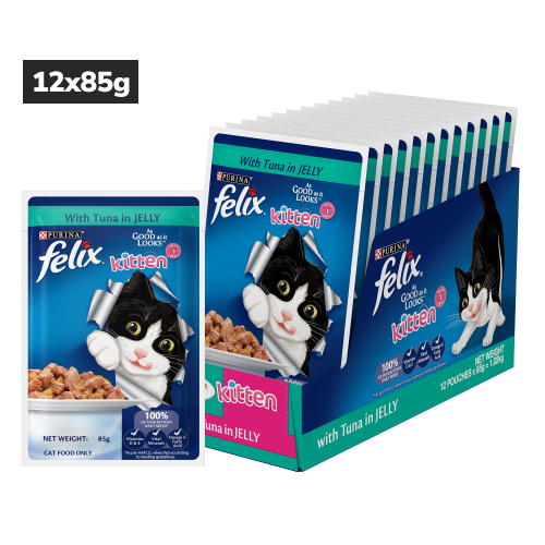 Purina Felix Tuna in Jelly Kitten Wet Food 85g