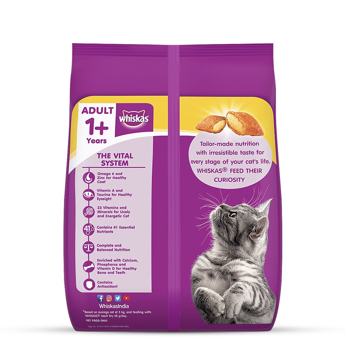 Whiskas Adult Chicken Dry Cat Food